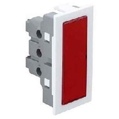 Indicator Light Red , 1 Module , Legrand  Britzy - White